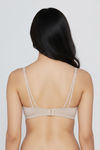 Zivame Bare Melange Padded Non Wired 3/4th Coverage Tshirt Bra - Ash Melange — thumbnail 2